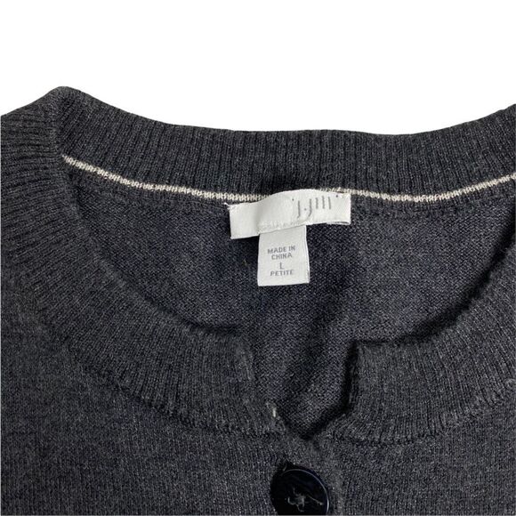 J. Jill Flyaway Duster Cardigan Large Petite with Side button detail - Picture 7 of 8